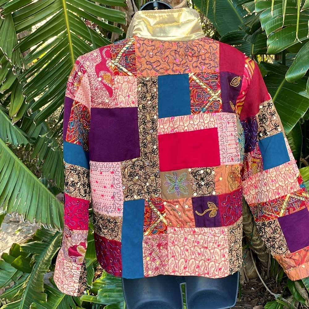 Draper And Damon’s Patchwork Metallic Brocade And… - image 4